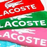 Lacoste Solid Logo Beach Towel