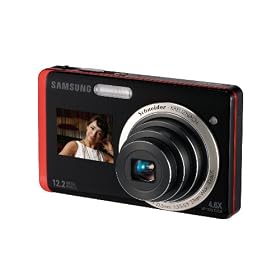 Samsung ST550 Digital Camera - Black/Orange (12MP, 5x Optical Zoom lens) 3.5 inch LCD