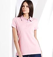 Pure Cotton Short Sleeve Plain Polo Shirt