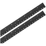 Raxxess Rack Rails (Pair) Black 6 Space