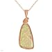 Necklace With Created Opal Crafted in 14K/925 Gold plated Silver. Total item weight 5.2g Length 18in