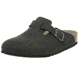 Birkenstock Boston Soft Footbed Clog,Anthracite Wool,40 Regular EU