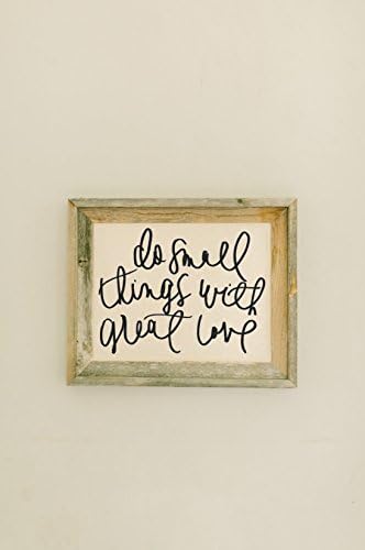 Do Small Things With Great Love 14x17 Barnwood Framed Print