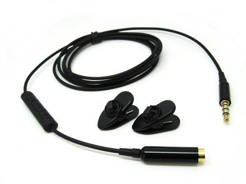 Earphone audio adapter with inline remote control for iPhone, Samsung, Sony, LG smartphone