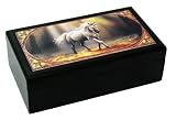 Tile gift box glimpse of a unicorn jewlery box