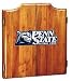 Penn State Dartboard & Cabinet - Oak Finish - NCAA Team