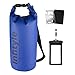 Infityle Waterproof Dry Bags - Floating Compression Stuff Sacks Gear Backpacks for Kayaking Camping - Bundled with Phone Case and Pocket Tool (DarkBlue, 10L)