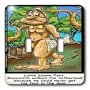 Londons Times Famous People Places Books Cartoons - BIGFOOT AND HIS RESUME - Light Switch Covers - double toggle switch