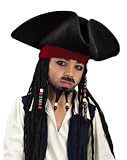Pirates of the Carribean Child Hat with Beads and Braids Costume Accessory