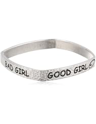 Shameless Jewelry "Naughty Nice" Good Girl-Bad Girl Bangle Bracelet, 9"