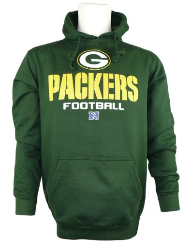 Majestic Green Bay Packers Contact NFL Hoodie Sweatshirt (L)