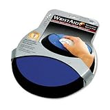 (Price/EA)Wrist Aid Ergonomic Circular Mouse Pad, 9' dia., Cobalt