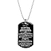 Queenberry to My Son I Want You to Believe Love Mom Dog Tag Necklace, 24'
