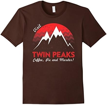 Men's Visit Twin Peaks Shirt - Visit Twin Peaks T shirt Small Brown