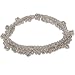 Womens Silver Jewelry Ankle Bracelet Pairs Indian Foot Jewelry 123 gms. 10.50 inches (sanklt042)