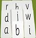 Playing cards printed with letters of the alphabet pack of 100- 00814