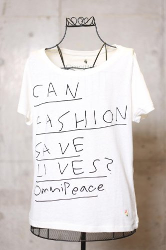 OmniPeace(オムニピース) レギュラーTシャツ/ ペンメッセージ (women's)