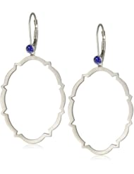 Zaiken Jewelry "Calligraphy Collection" Blue Sapphires Drop Earrings