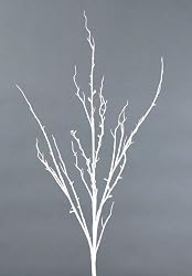 Pack of 12 Nature's Peace Contemporary White Decorative Christmas Branches 42"