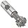 Niagara Cutter TS109 T-Slot Shank Type Cutter, High Speed Steel, Uncoated (Bright), Weldon Shank, 10 Helix Angle, 1" Cutter Diameter, 8 Tooth, 1/2" Width