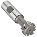 Niagara Cutter TS109 T-Slot Shank Type Cutter, High Speed Steel, Uncoated (Bright), Weldon Shank, 10 Helix Angle, 1" Cutter Diameter, 8 Tooth, 1/2" Width