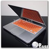 TopCase ORANGE Keyboard Silicone Cover Skin for Macbook 13" Unibody / Macbook Pro 13" 15" 17" with TOPCASE® Logo Mouse Pad