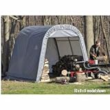 ShelterLogic 77821 Round Style Shelter Shed