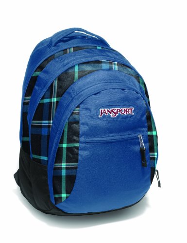 JanSport Rucksack Beamer, blue streak/black/blue streak perry plaid, 48x31x24 cm, 32 Liter, TPZ6_8WB