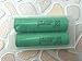 2 Samsung INR18650-25R 18650 2500mAh 3.6v Rechargeable Flat Top Batteries (Green)