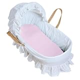 Kushies Certified Organic Bassinet/Carriage Pad Fitted Sheet