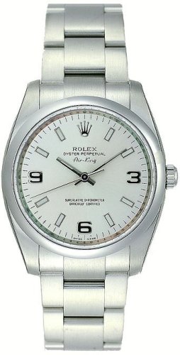 ROLEX エアキング 114200 シルバー アラビア（夜光白バー） [並行輸入品]画像