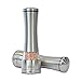 Vina Manual Salt and Pepper Grinder Set, Best Stainless Steel Refillable Pepper Mill with Adjustable Coarseness for Himalayan Salt, Pepper and Other Spices, Pack Of 2
