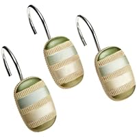 Popular Bath Contempo Blue Shower Hooks, Set of 12