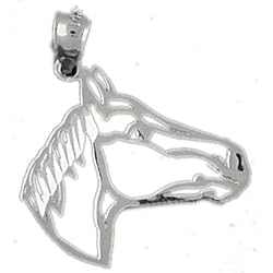 Clevereve's14KWhiteGoldPendantHorseHead1.1-Gram(s)