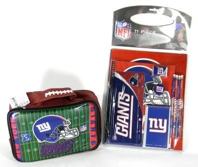 New York Giants School Supplies and Lunch Box