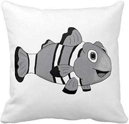HoldShop Clownfish Throw Pillow Case Cushion Home Sofa Decorative 18 X 18 Inch