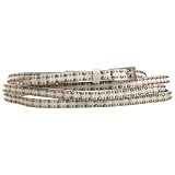 Leather Island Mens Skinny Nailhead Belt