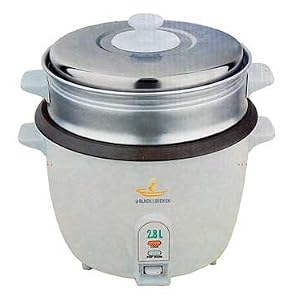 Black and Decker RC60 2.8 Liter Rice Cooker Non-Stick Stainless Steel Lid 220 Volt Not For... by 