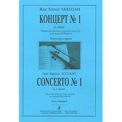 Concerto No. 1 in a minor. For violin and string orchestra. Score and parts.