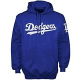 Majestic L.A. Dodgers Royal Blue Tackle Twill Hoody Sweatshirt