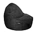 Sitsational Single Seater, Black Suede