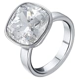 Noble Ring, crystal/silver-plated, 0