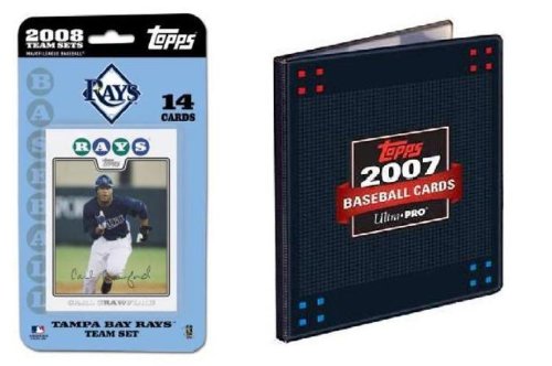 2008 Topps MLB Team Sets with Topps 3 Ring Album and 3 Topps MLB Packs - Tampa Bay Rays