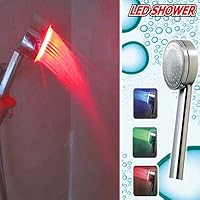 Temperature Controlled LED Shower Head Light