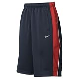 NIKE（ナイキ） 【メンズ】【ジャージ】ウォームアップハーフパンツ　ネイビー×レッド