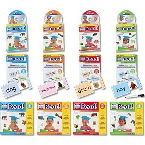 YOUR BABY CAN READ!® Early Learning to Read System for ages 3 months to 5 years: 4 DVDs, 4 Lift-a-Flap Books, 20 Sliding Word & Picture Cards