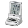 Polder TMR 897 See Thru Triple Timer Clock  Silver