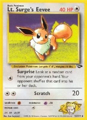 Lt Surge's Eevee - Gym Challenge - 51 [Toy]