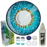 Aqua 3 Tone Colour Contact Lens Complete Set