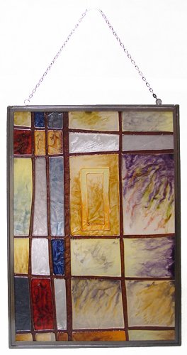 Newview 1849 C Mixed Intervals Stained Glass, Rectangular Center